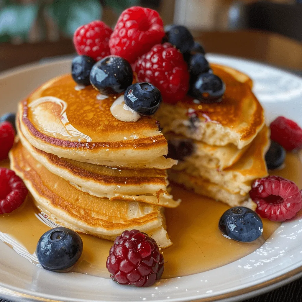 Buttermilk Pancakes Recipe: Easy, Fluffy, and Full of Flavor 6 fluffy buttermilk pancakes recipe stack with maple syrup