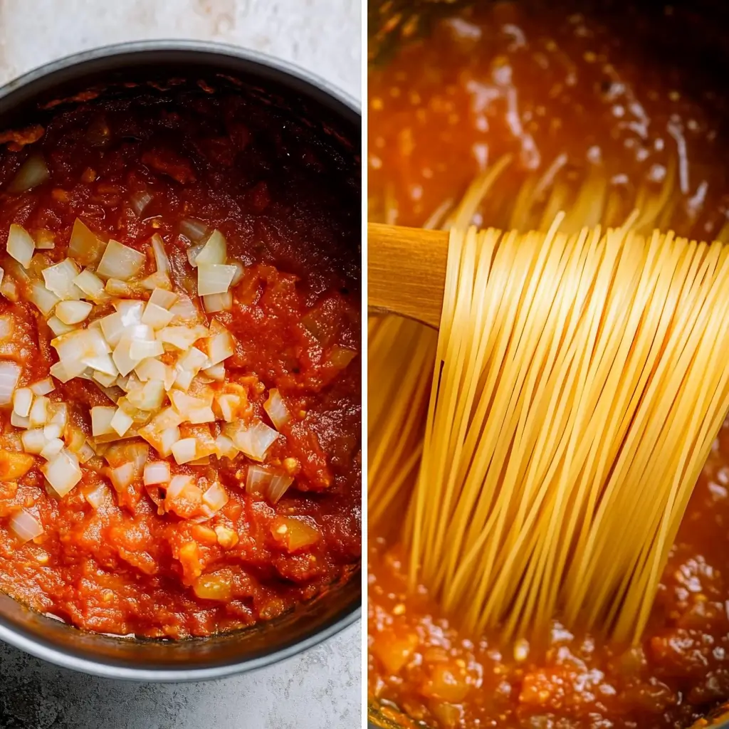 Creamy Tomato Pasta – The Best 30-Minute Comfort Dinner You’ll Love 9 creamy tomato pasta in a white bowl with parmesan