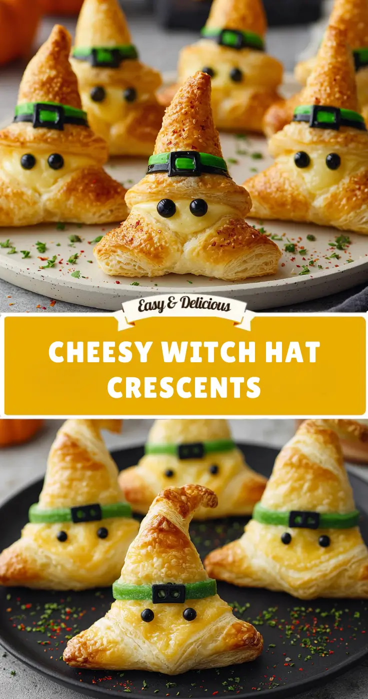 Cheesy Witch Hat Crescents