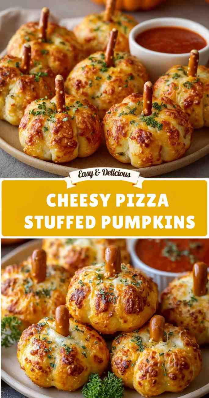 CheesyPizzaStuffedPumpkin