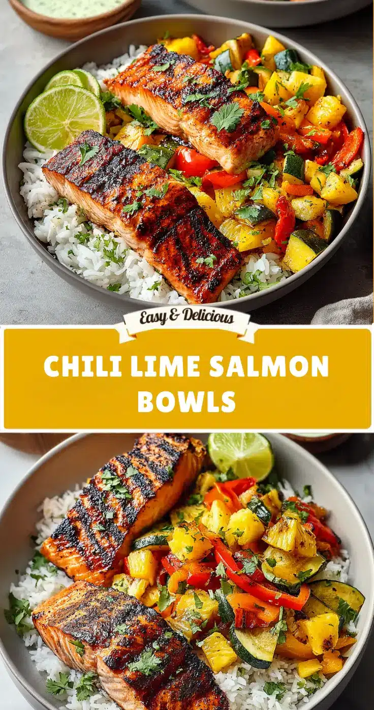 Chili Lime Salmon Bowls