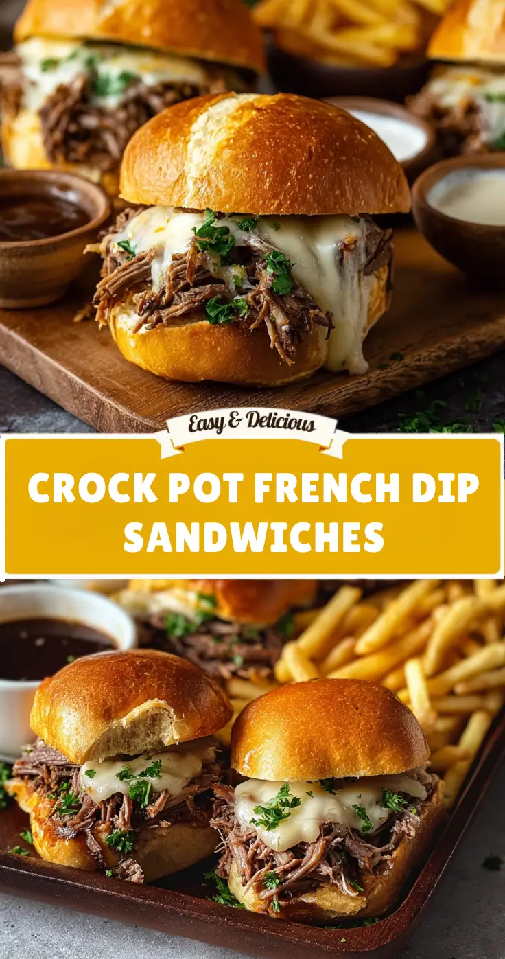 Crock Pot French Dip Sandwiches