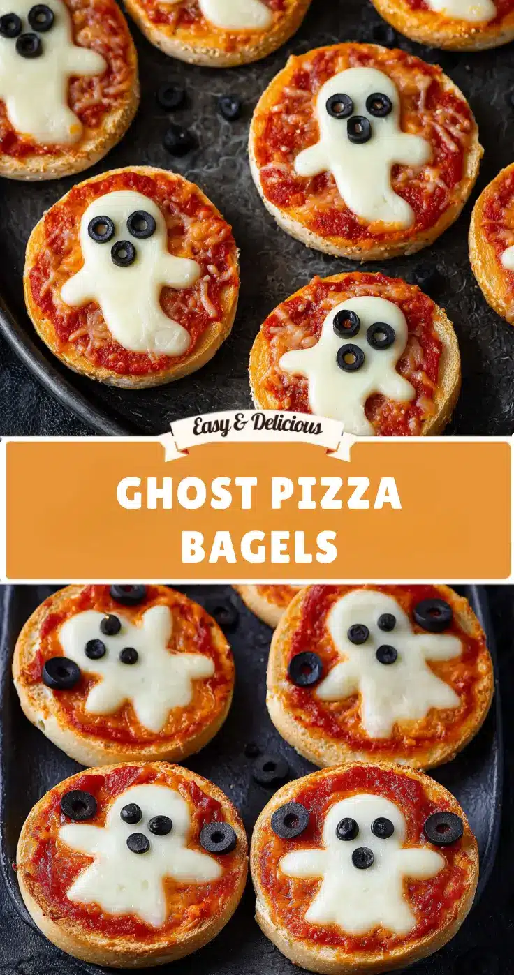 Ghost Pizza Bagels