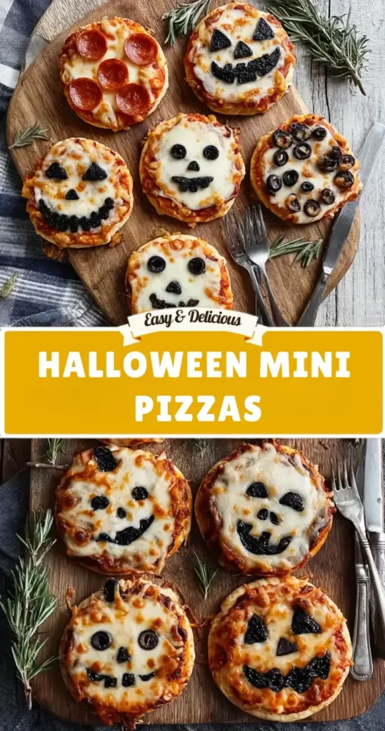 Spooky Halloween Mini Pizzas 2 Halloween Mini Pizzas 1 1
