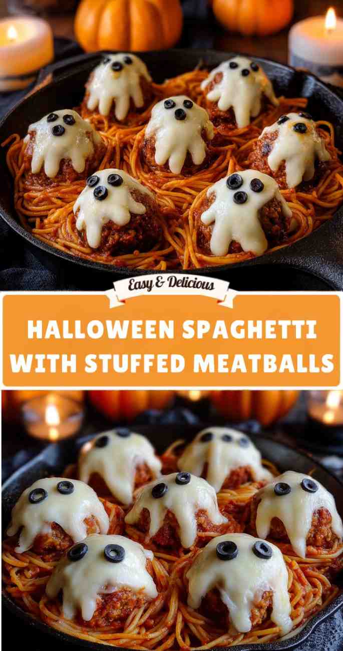 HalloweenSpaghettiwithStuffedMeatball