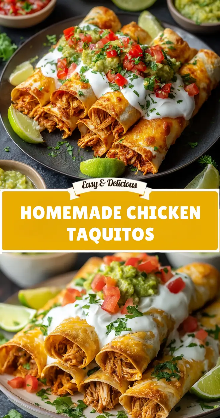 Homemade Chicken Taquitos