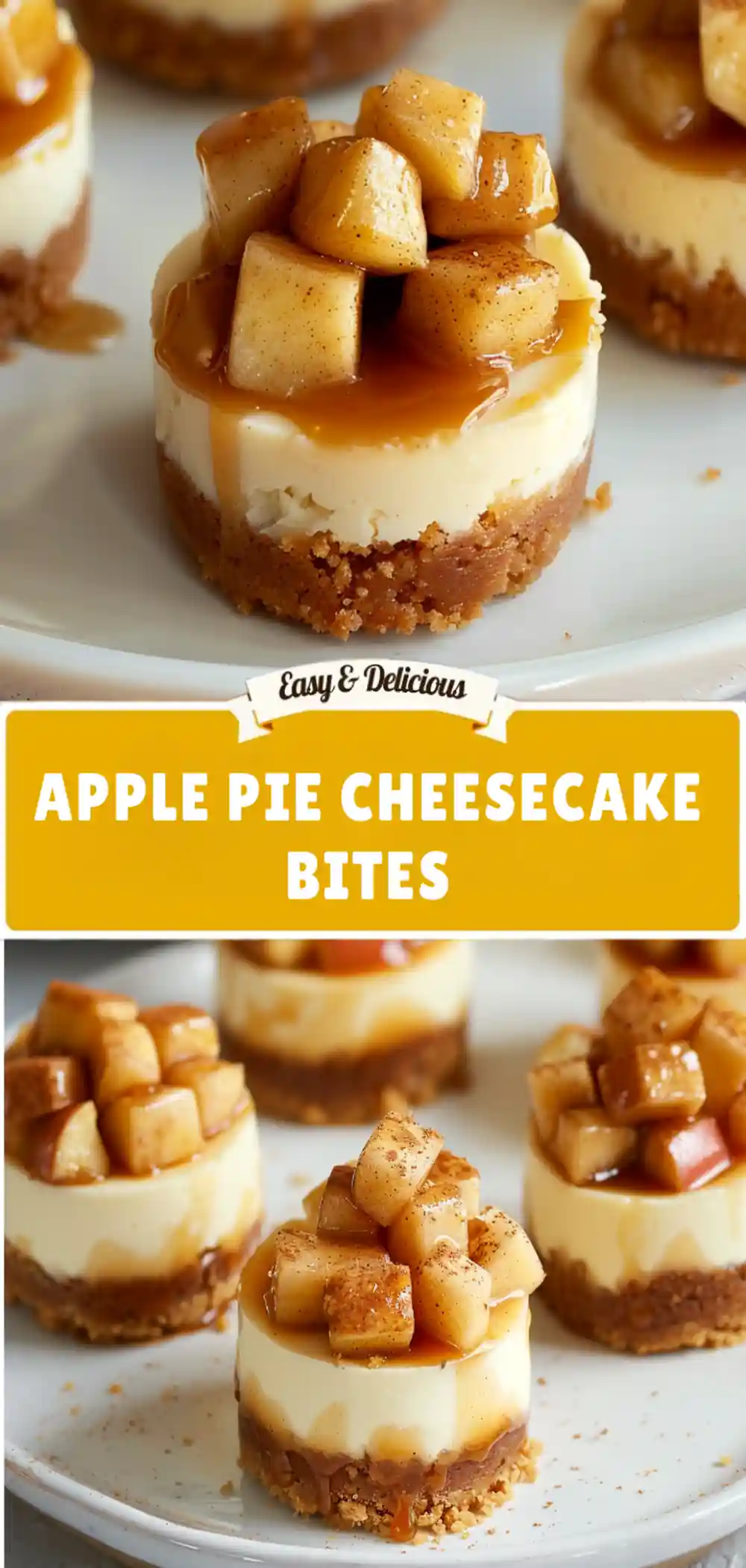 apple pie cheesecake bites pinterest