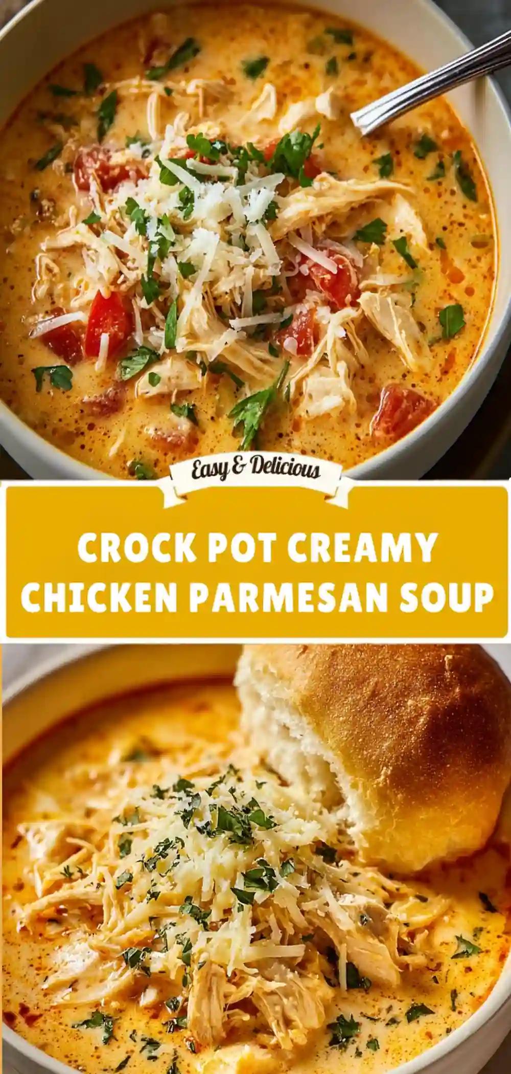 creamy chicken parmesan soup tall