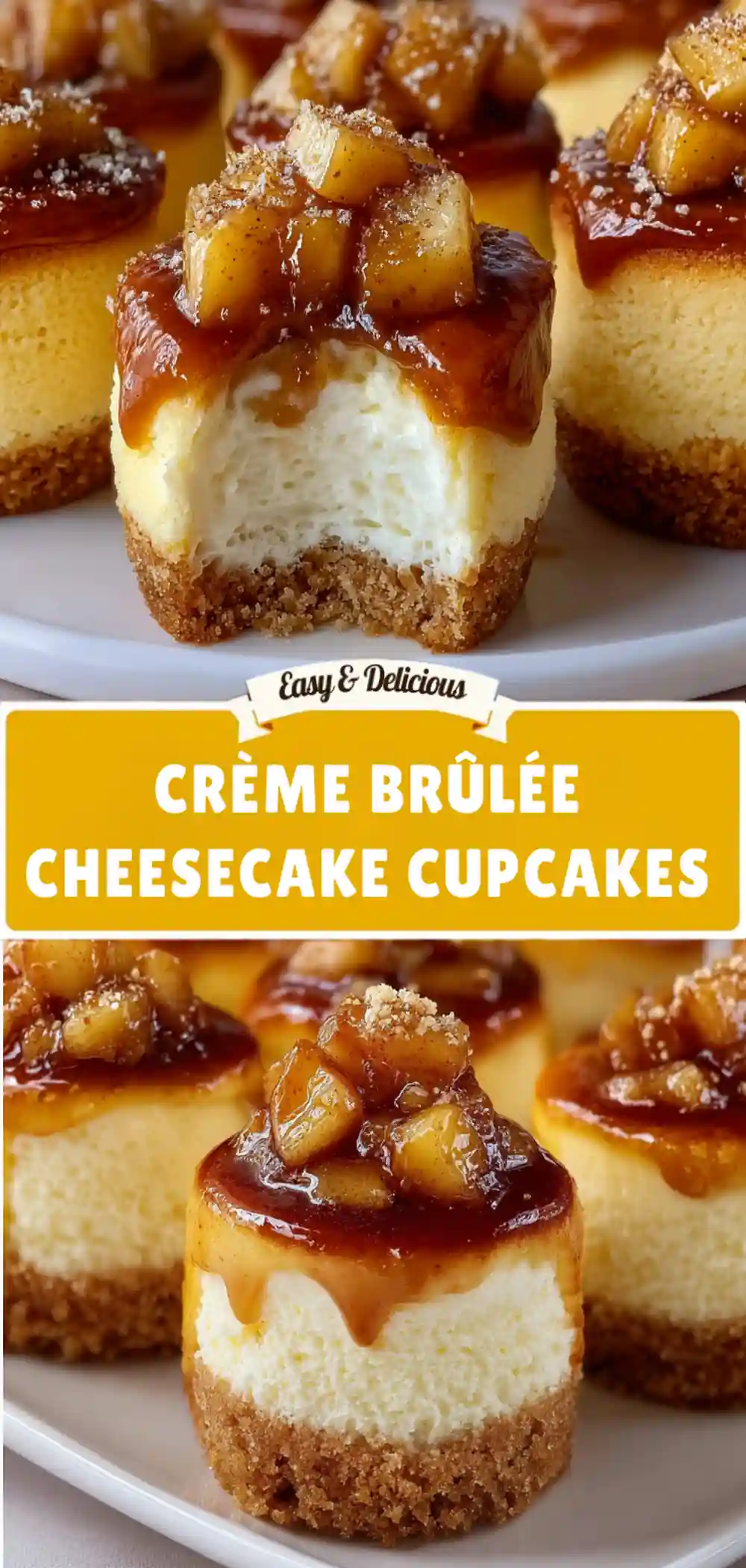 creme brulee cheesecake cupcakes