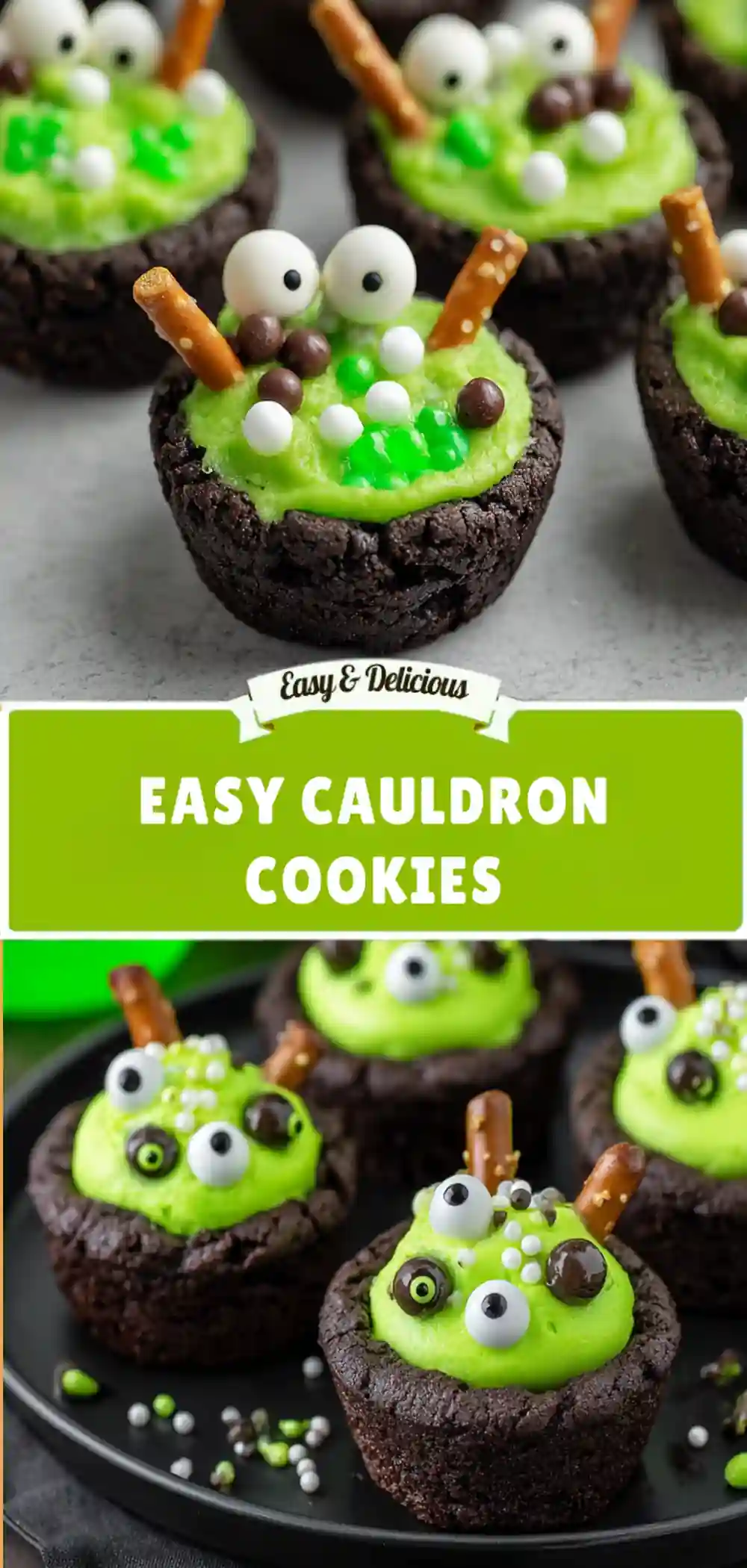 easy cauldron cookies tall
