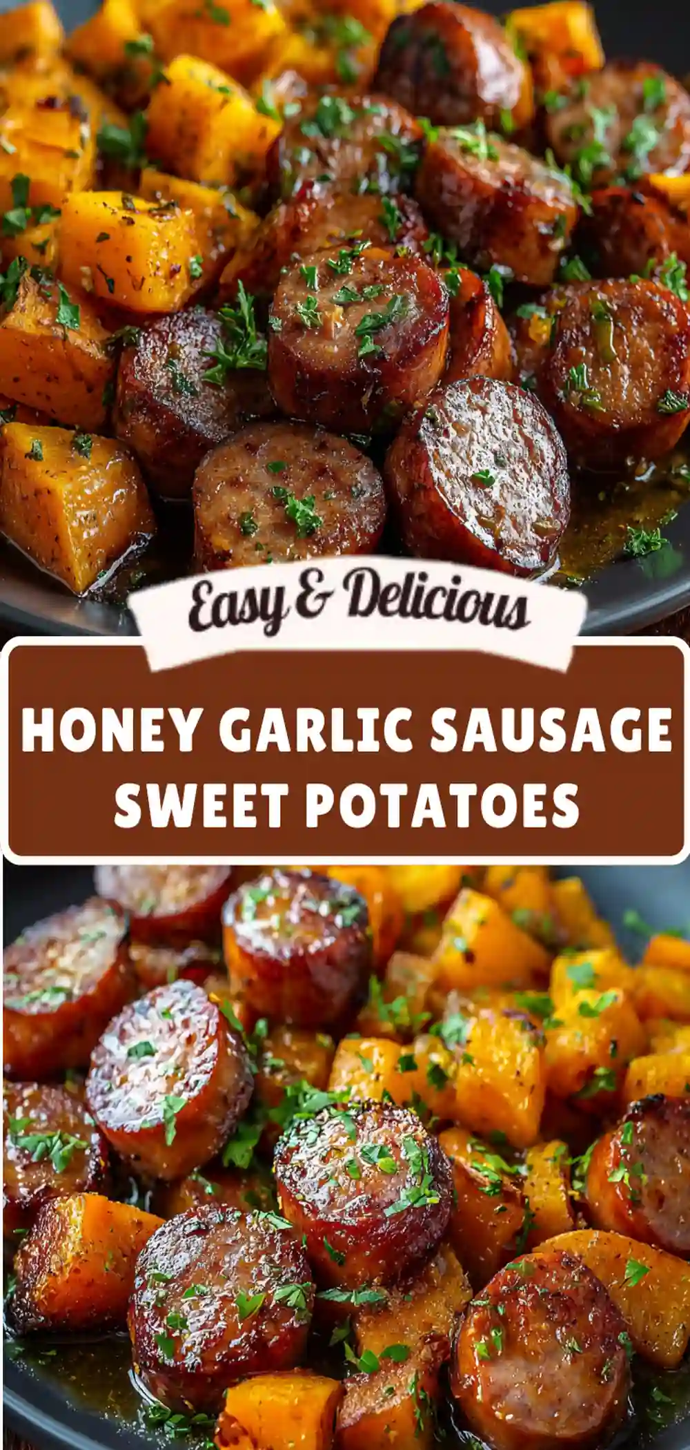 honey garlic sausage sweet potatoes 1
