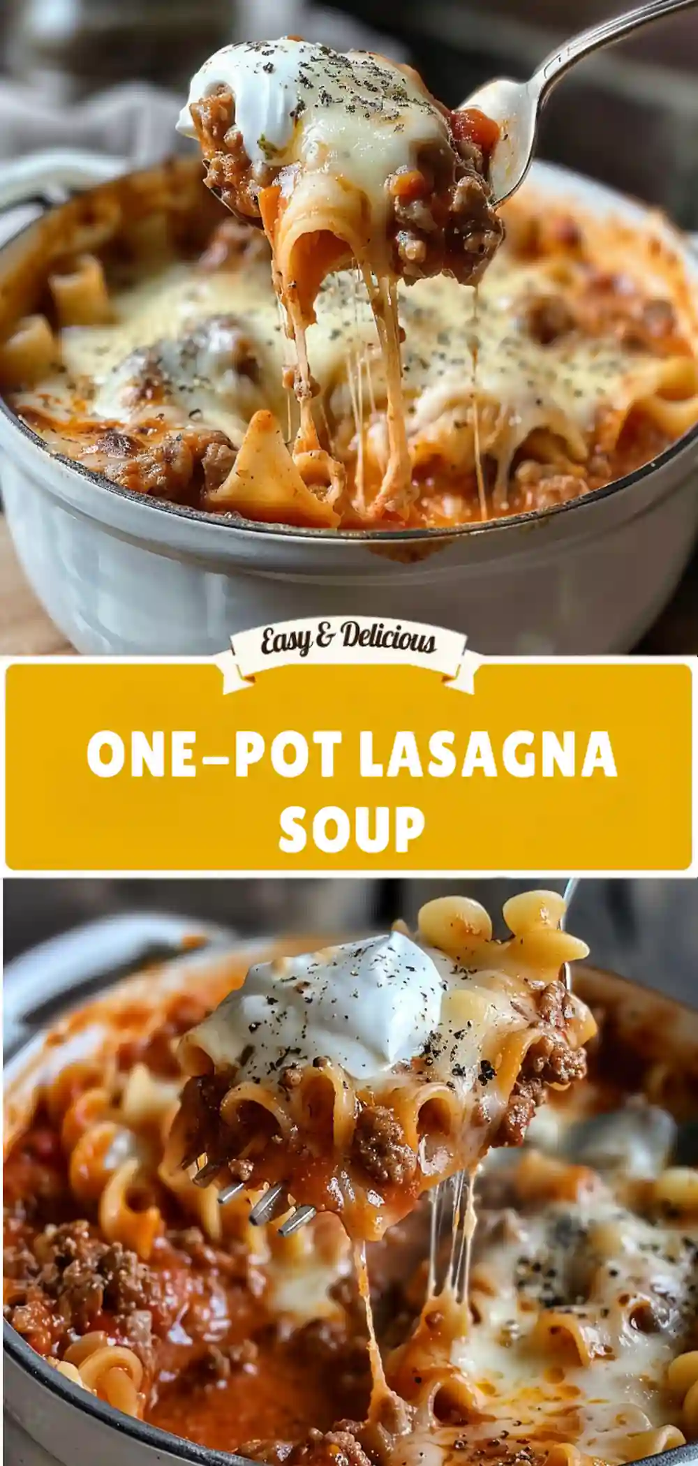 one pot lasagna soup pinterest