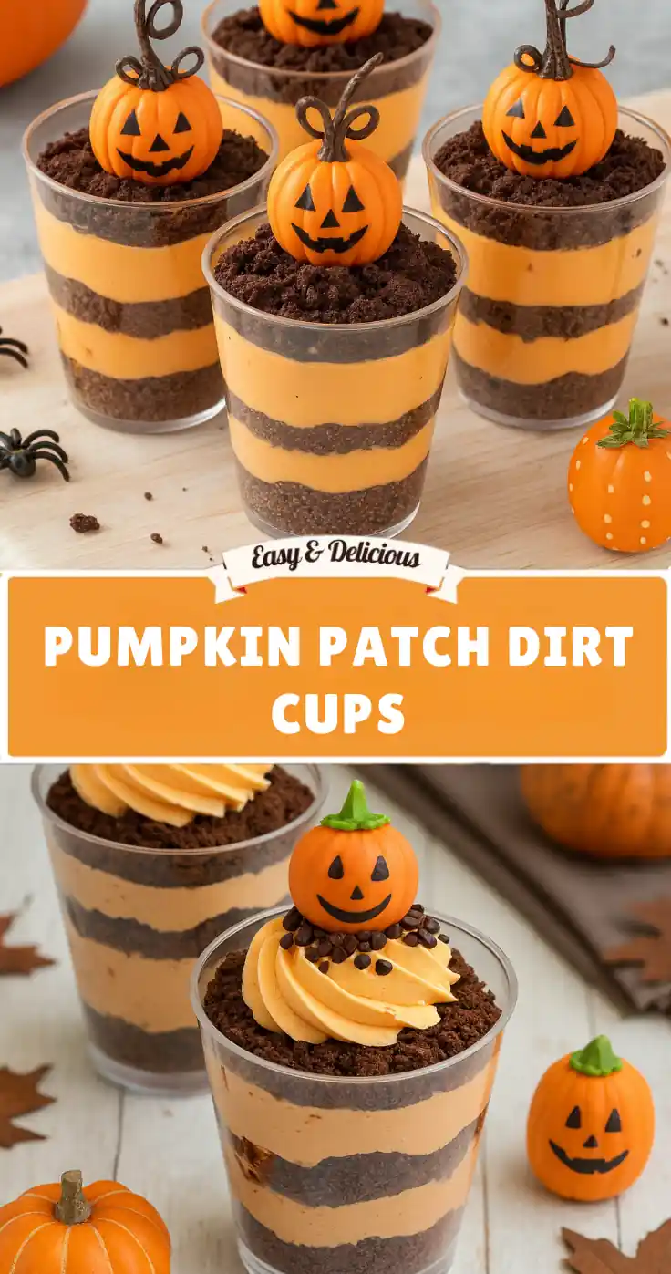 pumpkin dirt cups pinterest