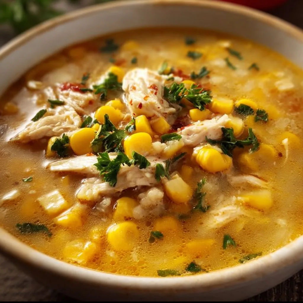 Creamy and Comforting Chicken Corn Soup