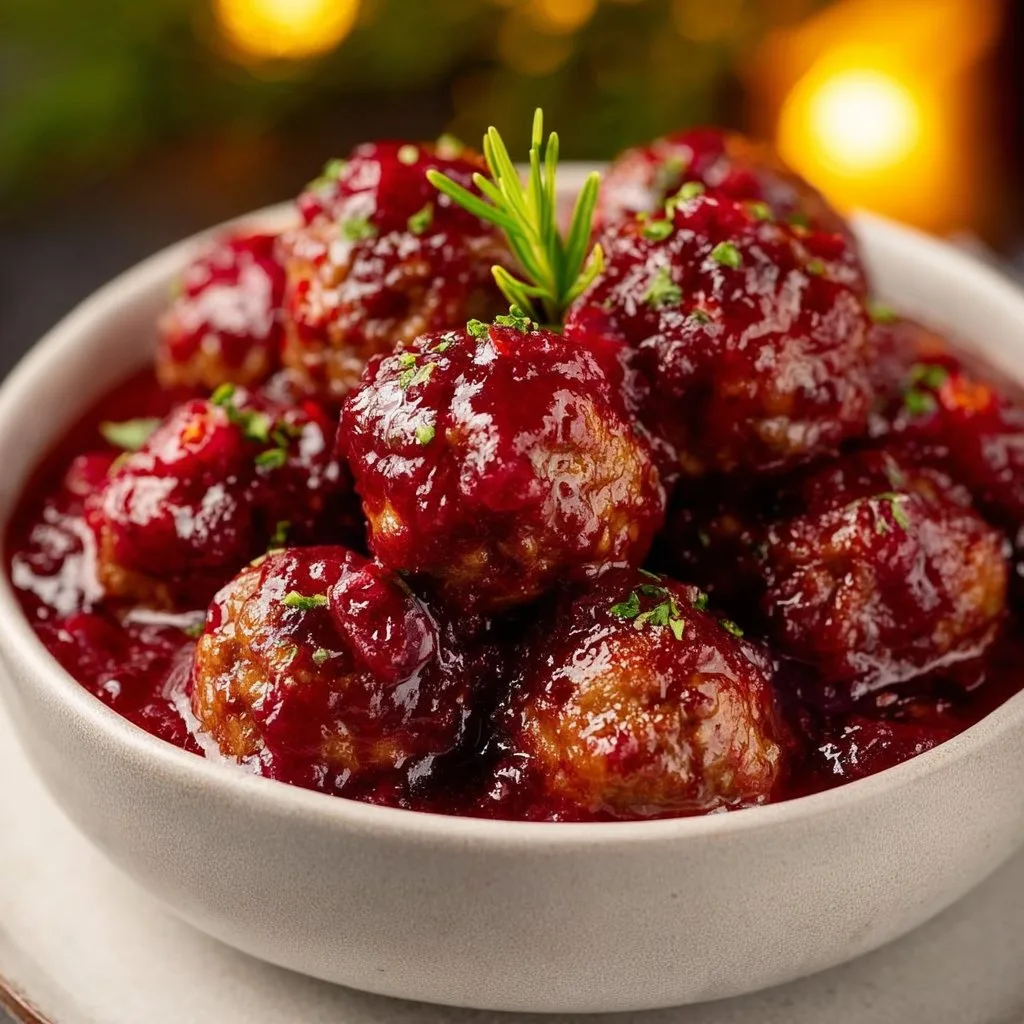 Christmas Cranberry Meatballs