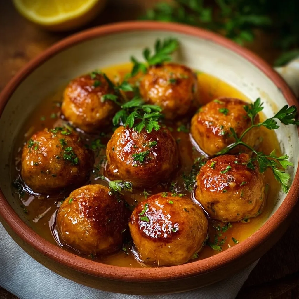 Honey Lemon Chicken Meatballs Recipe