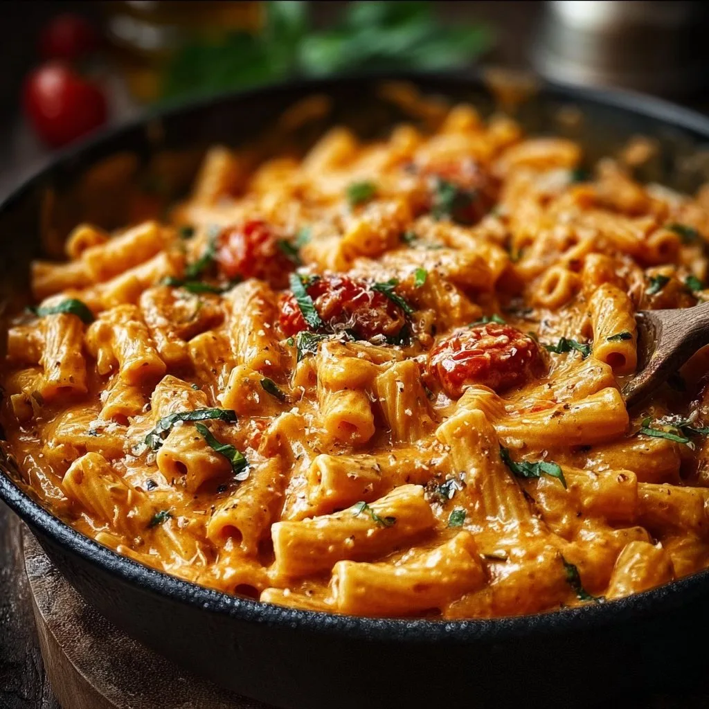 One Pan Creamy Tomato Pasta