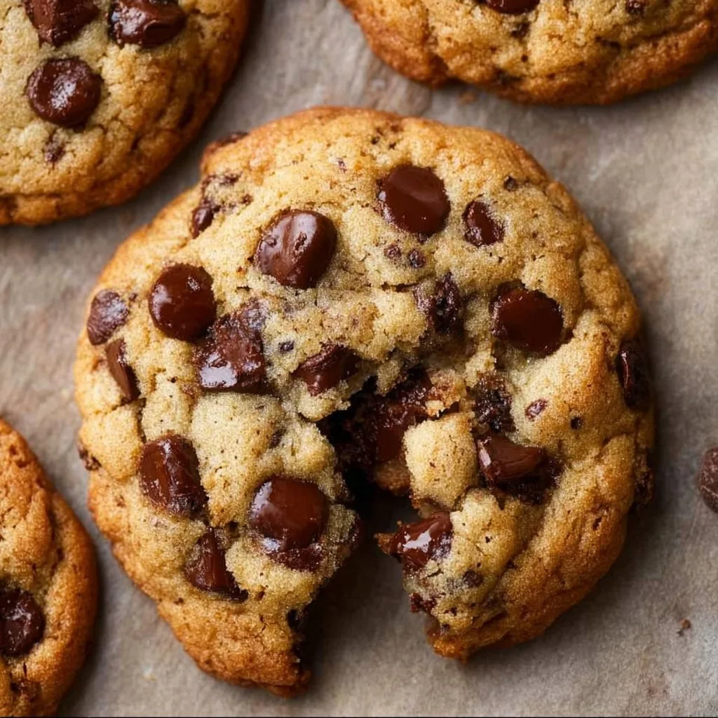 Ultra thick Bakery Style Chocolate Chip Cookies feature golden brown edges with … | Cookies recipes chocolate chip, Chocolate cookie recipes, Chocolate chip recipes
