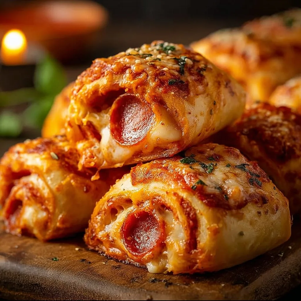 Flaky Pepperoni Pizza Rolls