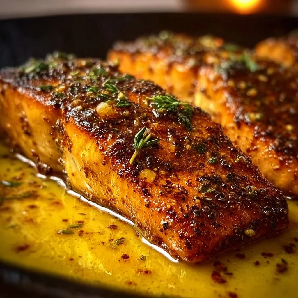 Cajun Honey Butter Salmon 4 Cajun Honey Butter Salmon