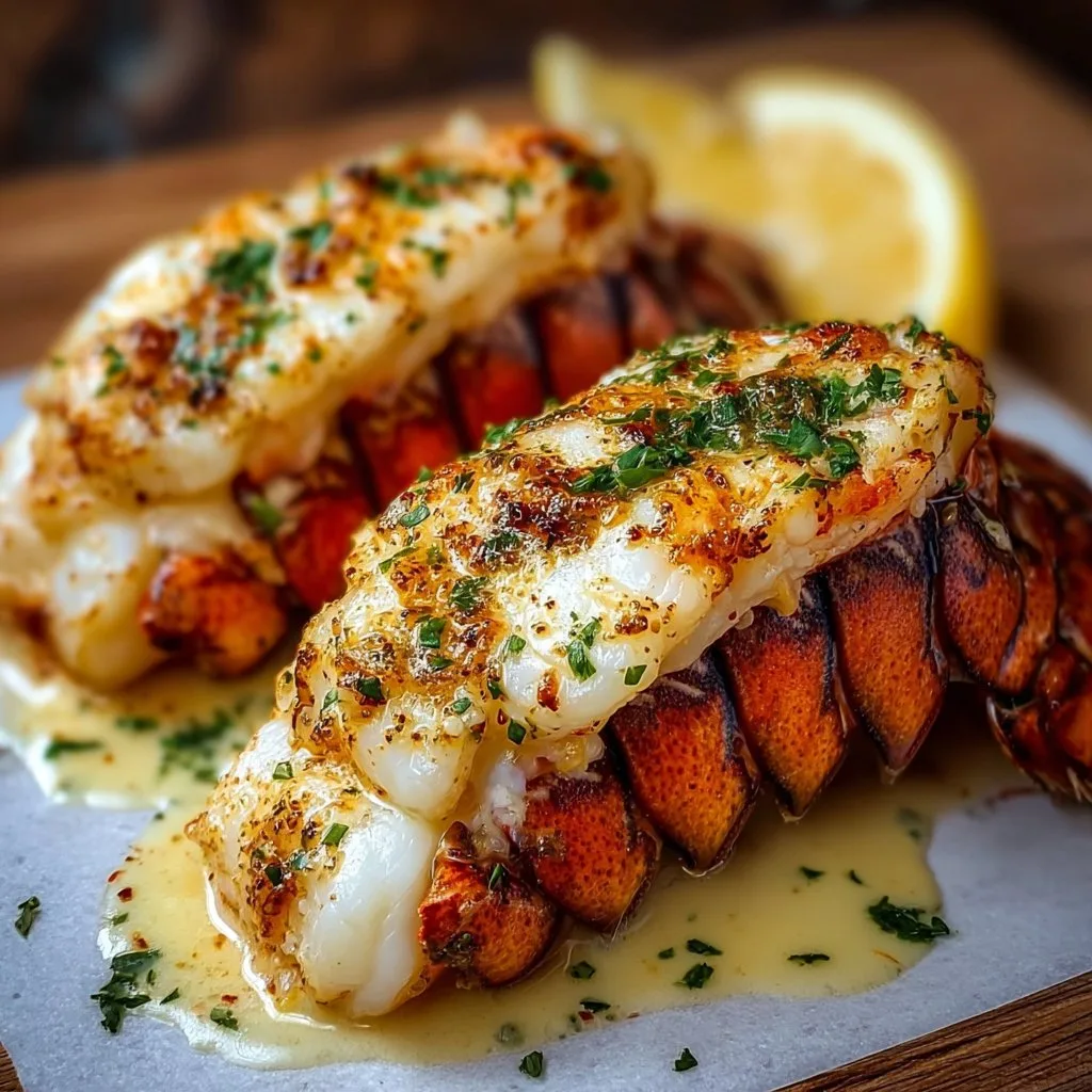 Indulgent Creamy Garlic Butter Lobster Tails – A Seafood Delight