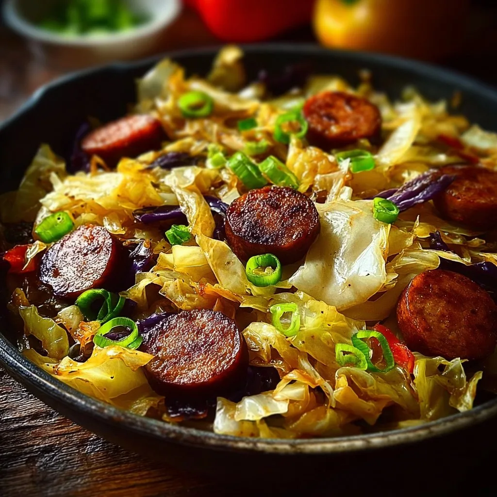 Sausage and Cabbage Stir Fry