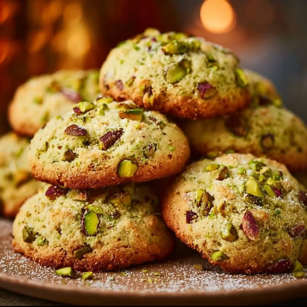 Pistachio Wedding Cookies 2 Pistachio Wedding Cookies