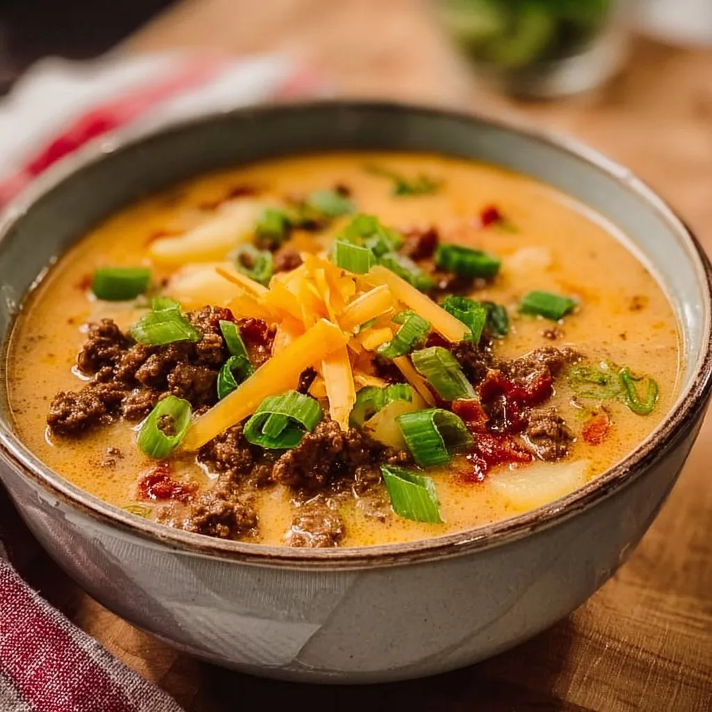 Homemade Cheeseburger Soup 4 Homemade Cheeseburger Soup