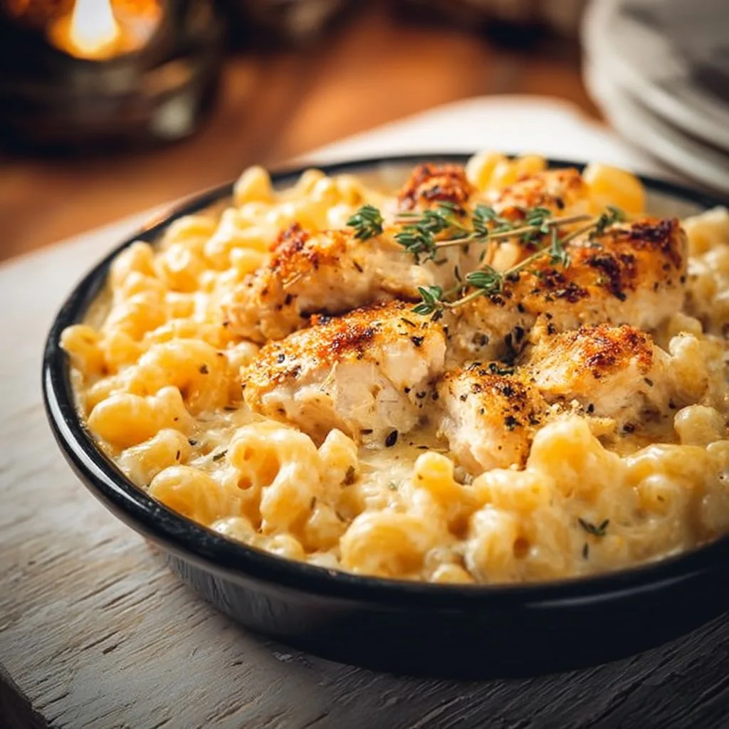 Chicken and Mac and Cheese
