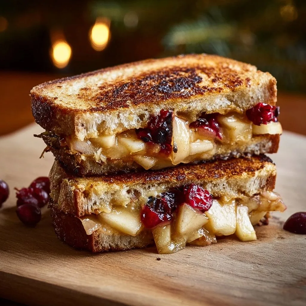 Apple and Cranberry Grilled Cheese