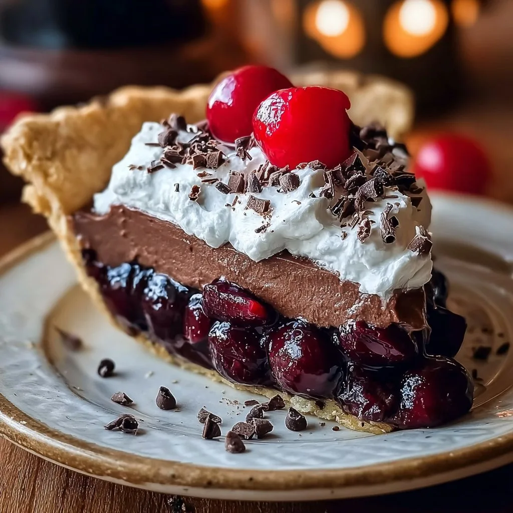 Chocolate Cherry Cream Pie