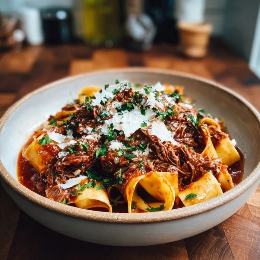 Slow Cooker Beef Ragu with Pappardelle Recipe