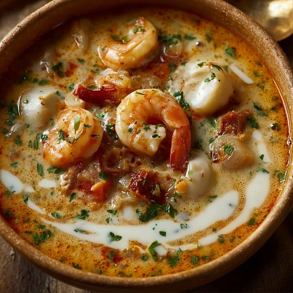 Creamy Crab and Shrimp Seafood Soup Recipe 4 Creamy Crab and Shrimp Seafood Soup Recipe