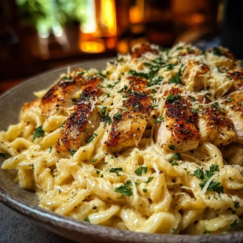 Creamy Garlic Parmesan Chicken Pasta