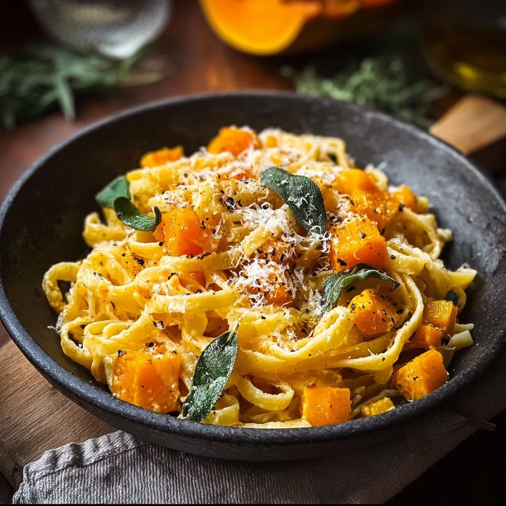 Savory Butternut Squash & Sage Pasta
