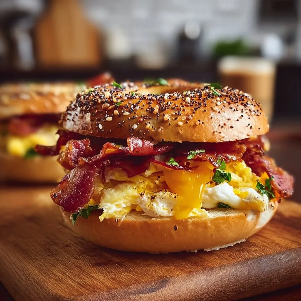Breakfast Bagel Sandwich