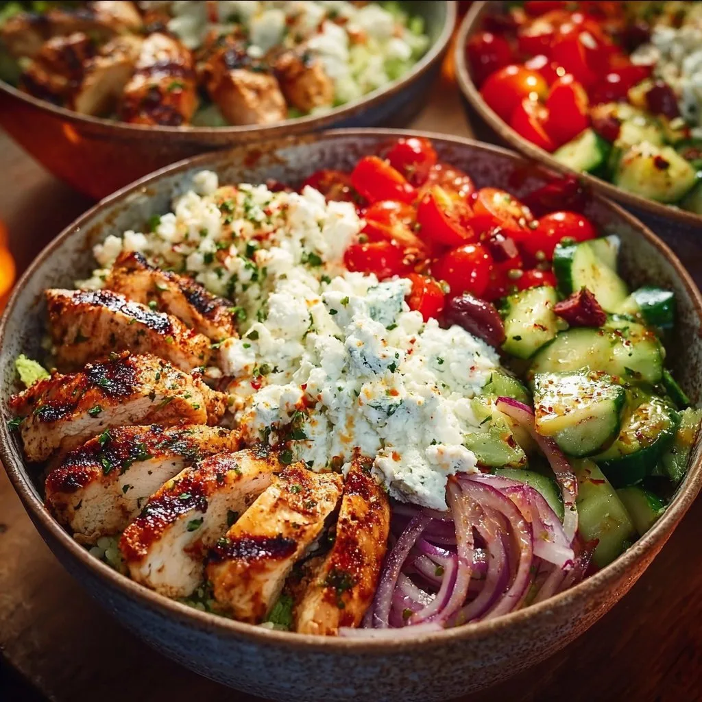 Greek Chicken Bowls