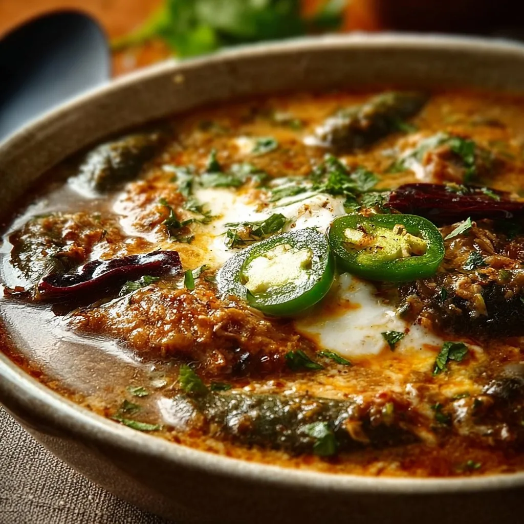 Stuffed Chile Soup