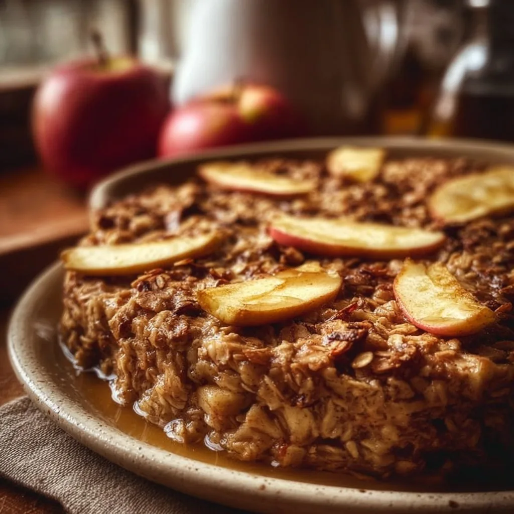 Healthy Apple Baked Oatmeal 4 Healthy Apple Baked Oatmeal
