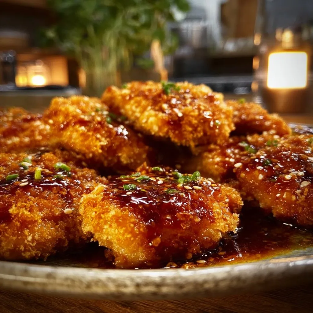 Baked Crunchy Hot Honey Chicken