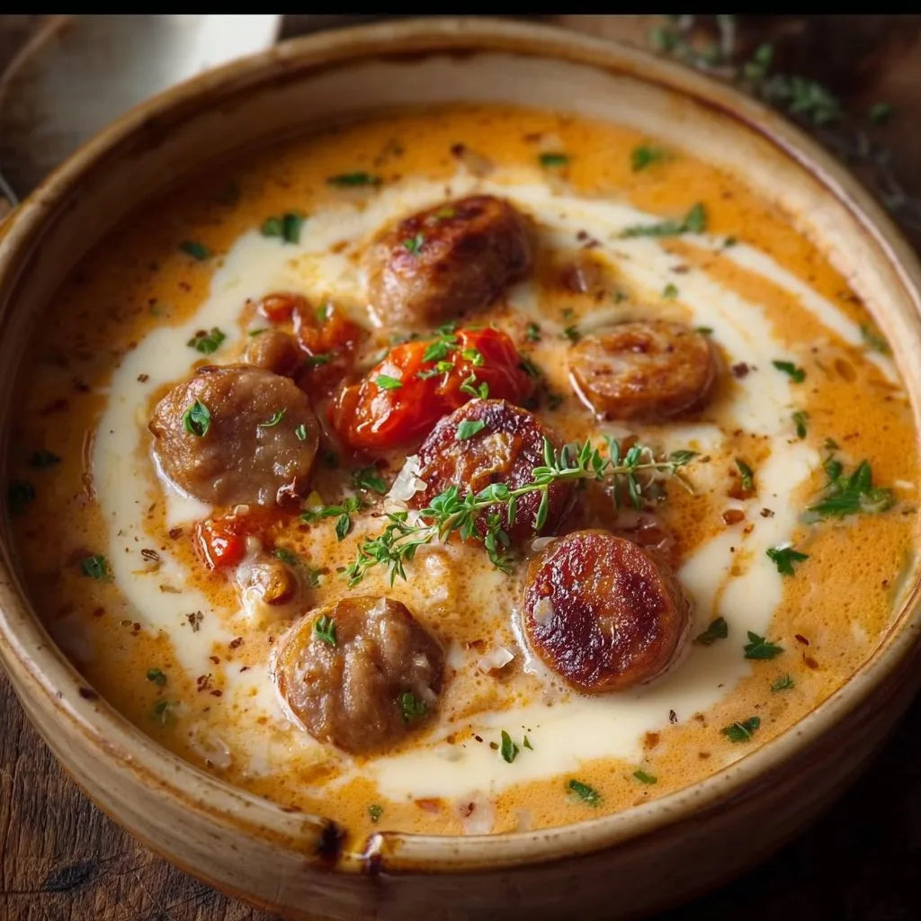 Sausage Parmesan Cream Cheese Soup 4 Sausage Parmesan Cream Cheese Soup
