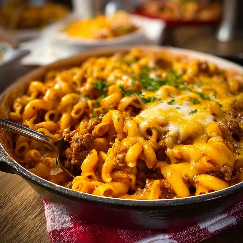 Cheeseburger Pasta Dinner Casserole 4 Cheeseburger Pasta Dinner Casserole