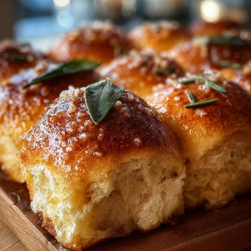 Brown Butter Sage Dinner Rolls