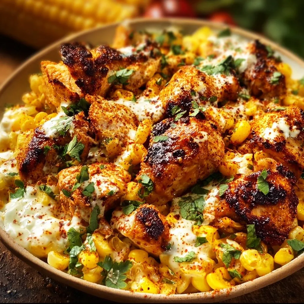 Tasty Street Corn Chicken Bowl - Alright with Me