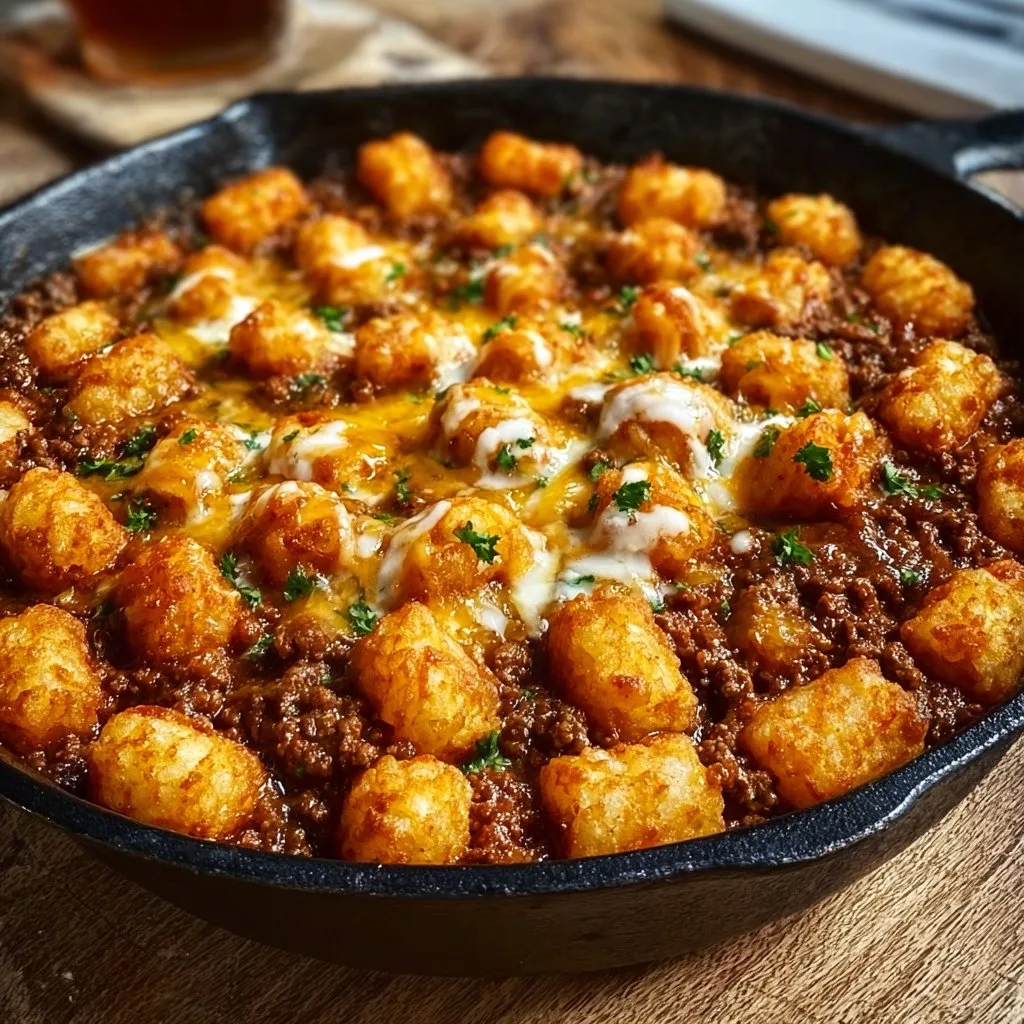 Make a Tater Tot Sloppy Joe Skillet Everyone Will Love!