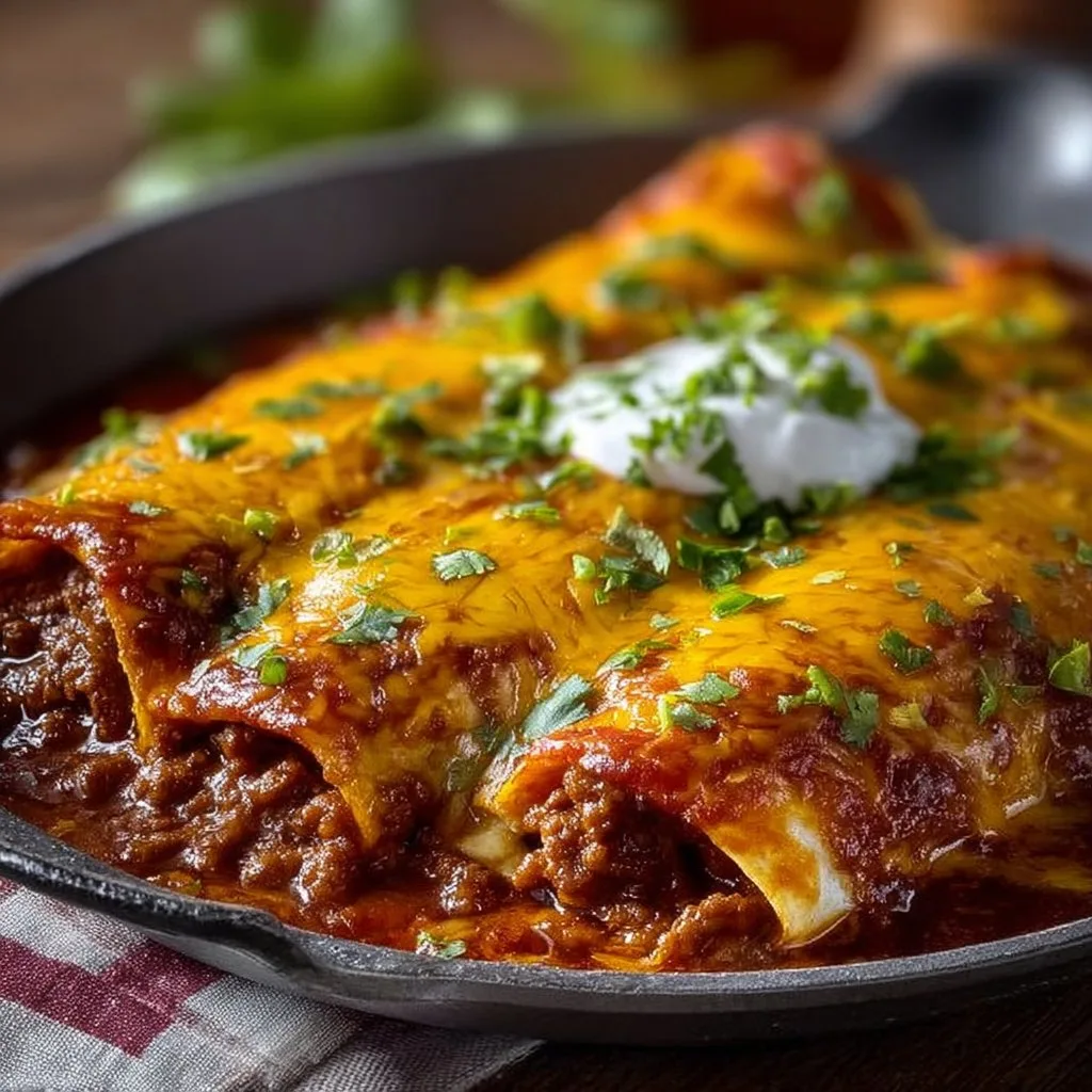 Ground Beef Enchiladas