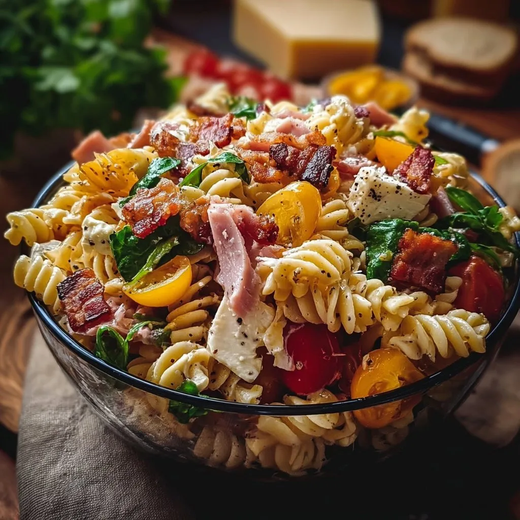 Ultimate Club Sandwich Pasta Salad