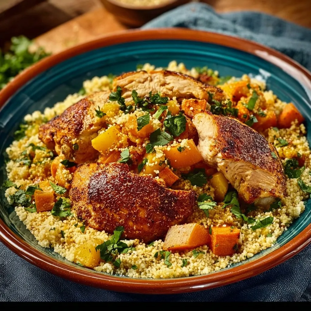 Moroccan Spiced Chicken & Couscous 4 Moroccan Spiced Chicken & Couscous
