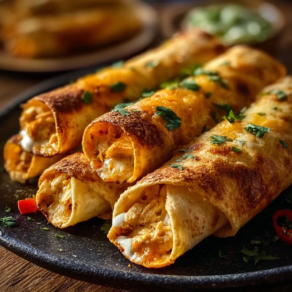 Crispy Chicken Taquitos