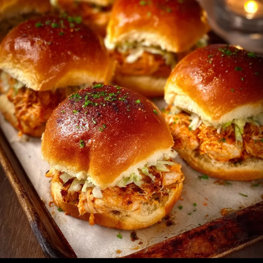 Spicy Buffalo Chicken Sliders